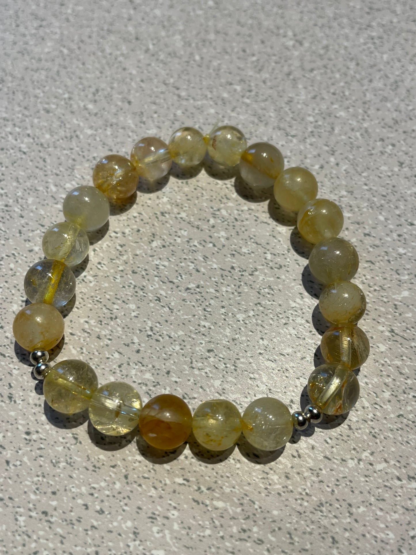 Bracelet Citrine (billes 8mm)