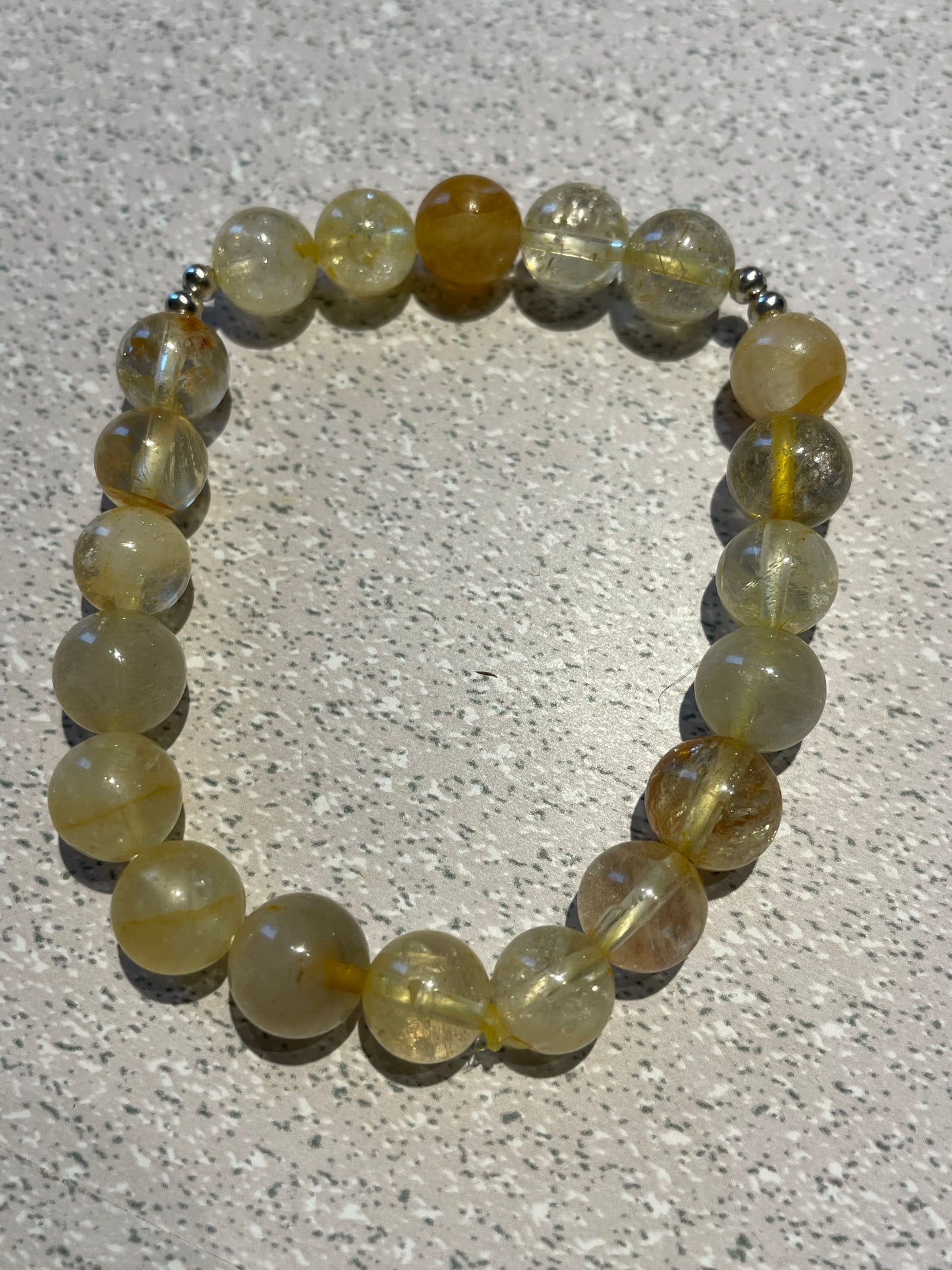 Bracelet Citrine (billes 8mm)