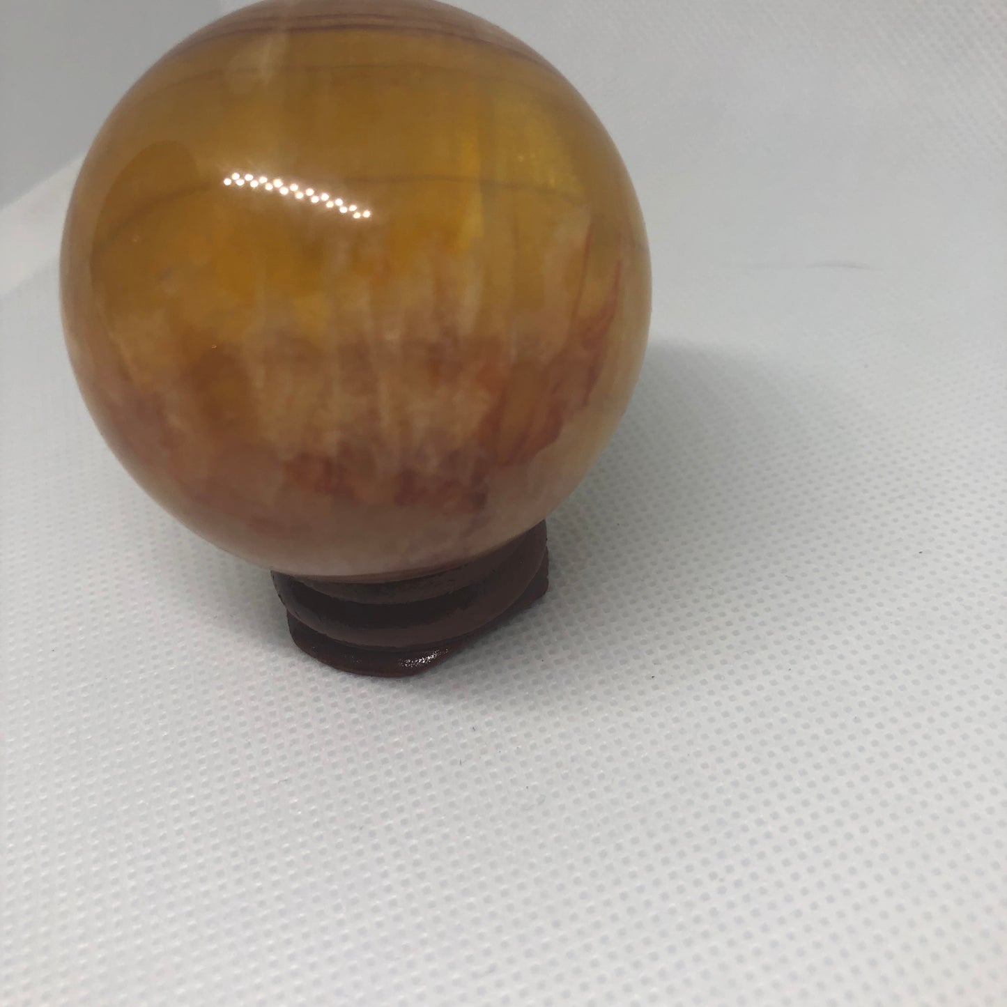 Sphère calcite miel /orange