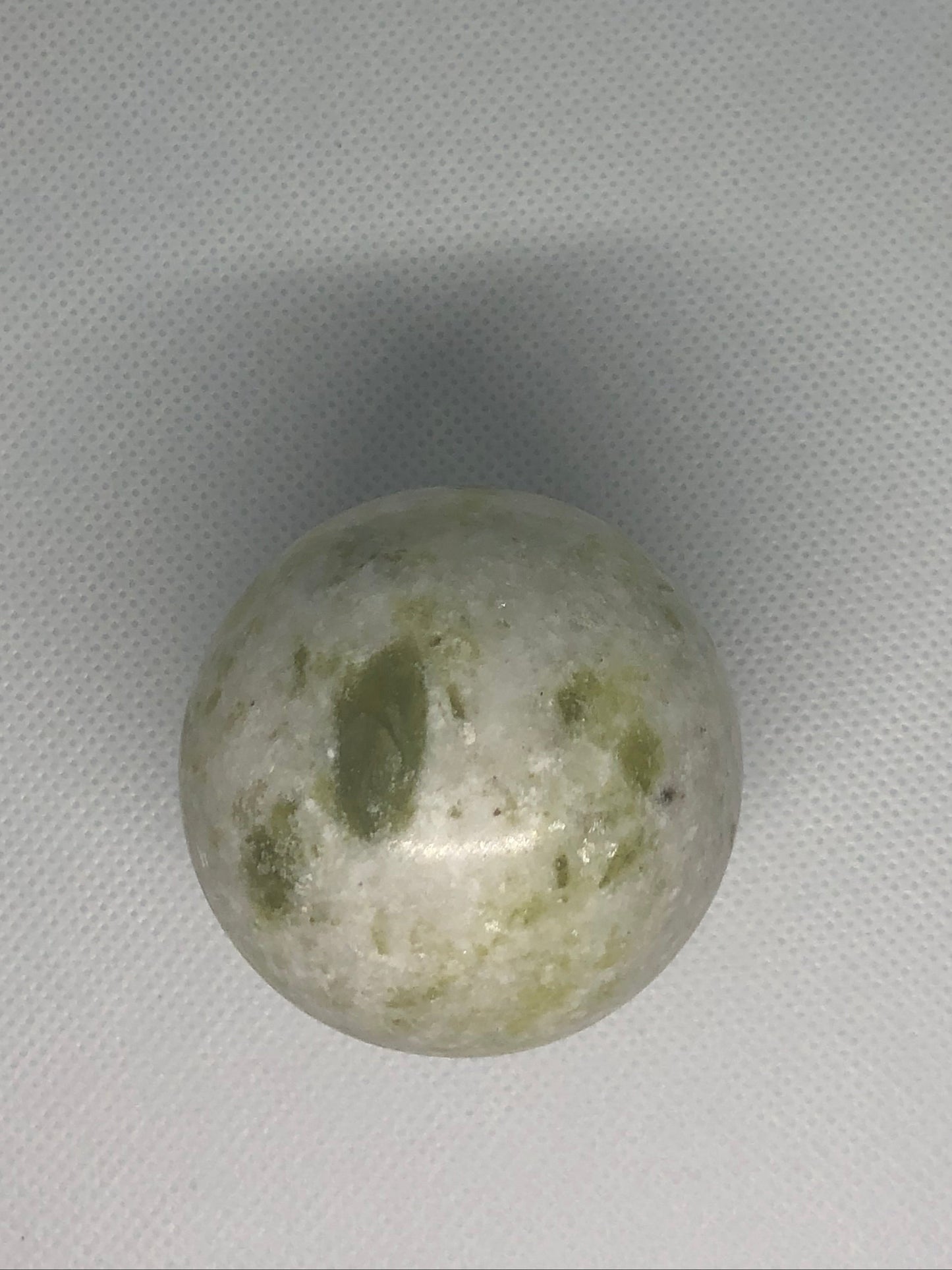 Sphère jade vert flocon