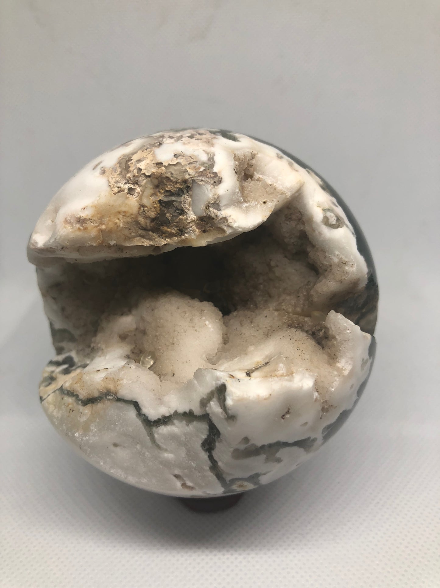 Sphère agate mousse du Madagascar