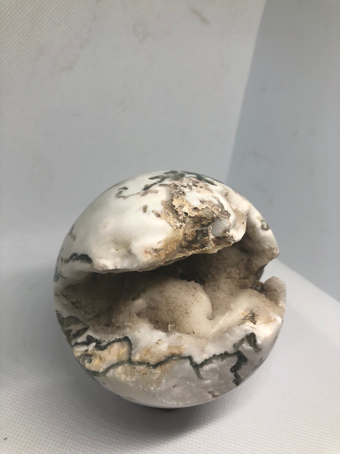 Sphère agate mousse du Madagascar