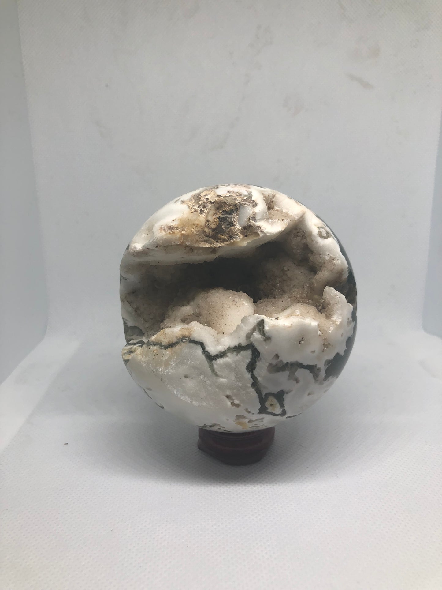 Sphère agate mousse du Madagascar